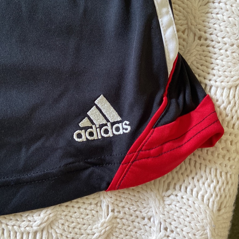 Adidas Black & Red Pull on Elastic waistband Athletic shorts size M (10/12) - Picture 4 of 10